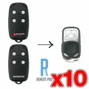 10 x Matadoor/Matador TX N12282 Garage/Gate Compatible Remote Control