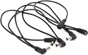 Homoyoyo 5 Way Guitar Pedal Power Daisy Chain Cable Splitter with Right Angle Plug for Effect Pedals - Ideal Power Supply Adapter for Musicians and Guitarists