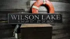 Custom Lake Latitude & Longitude Sign - Rustic Hand Made Vintage Wood
