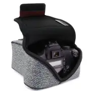 DSLR Camera Sleeve Case with Accessory Storage & Strap Openings