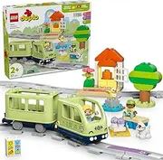 [LEGO] DUPLO Interactive Adventure Train Toy, Toddler Learning Toy for 2+ Year Old Boys & Girls with Lights, Sounds and 4 Figures, Interactive Kids' Train Set with Tracks and Station 10427