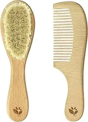 green sprouts Baby Brush & Comb-Natural-Adult use only, Brown, CT, 99 Grams