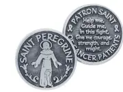Pocket Token - St Peregrine - Great Personalised Gift - Send Some Good Luck