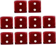 Exquisite Dice Pattern Tire Cap 10pcs Car Tire Valve Caps Red Easy Installation for Tire Maintenance