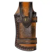Straight Leather Knife Sheath Waterproof PU Knife Holsters for Fixed Knife