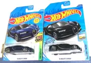 HOT WHEELS BLUE HW EXOTICS & BLACK FACTORY FRESH '16 BUGATTI CHIRON SET RARE!