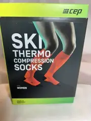 CEP Ski Thermo Compression Socks Woman’s Small Cranberry Orange