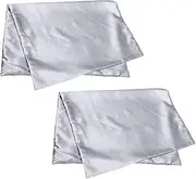GAROZATION 1 Pair Pillowcases Zipper Closure Polyester Pillow Covers with Cooling Effect Minimalist Design for Comfortable Grey