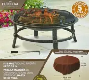 Elemental Outdoor Covers - Premium Round Fire Pit Cover - 38" x 18" - NEW