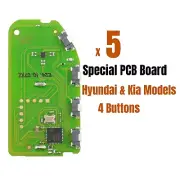 5x XHORSE Special Smart key PCB Board Fit for Hyundai & Kia 4 Buttons XZKA82EN