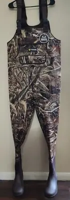 TIDEWE Men's Waterproof Neoprene Hunting & Fishing Chest Waders Camo Size 9