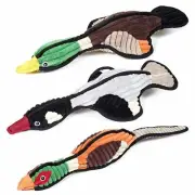 Large Flying Flock Dog Toys Plush Corduroy Canvas Birds Squeakers Pick Character