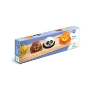 4pc Djeco Animal Ball'n'Co Large Button Wooden Puzzle 25cm Kids Toy 12m+