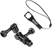 Aluminum Alloy 360 Degree Rotation Ball Joint Mount Adapter Swivel Arm Mount Pivot Extension Accessories Compatible with Gopro Hero 13 Black,Hero 12/11/10/9/8 Black, DJI Action 4/3 Camera and More