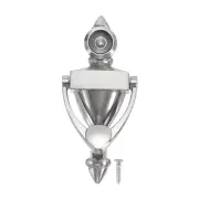 9/16" 1 Pcs Door Knocker with Viewer Die-Cast Construction Chrome