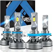 FAHREN H11 9005 Fog Light Bulbs, Ultra Brighter 6500K H8 H9 HB3 Fog Bulbs, Plug and Play IP68 Waterproof, Pack of 2