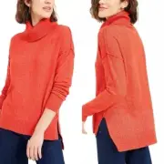 Bar III- Becca Tilley x Turtleneck High-Low Sweater, Size L