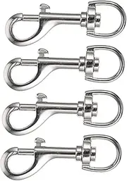 Angoily Dog Leash Hooks 4pcs Snap Hooks Pet Buckle for Keychains Leashes Decorations