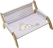 Pet Chair,Kitten Hammock Bed | Breathable Cat Soothing Sleeping Stripe Rest Lounger for Apartment Living Indoor Outdoor Use