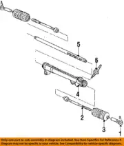 CHRYSLER OEM 84-90 600 Steering Gear Linkage-Inner Tie Rod 4147136 (for: Chrysler)