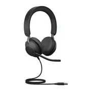 JABRA Evolve2 40 SE Wired USB-A UC Stereo Headset, 360° Busy Light, Noise Isolationg Ear Cushions, 2Yr