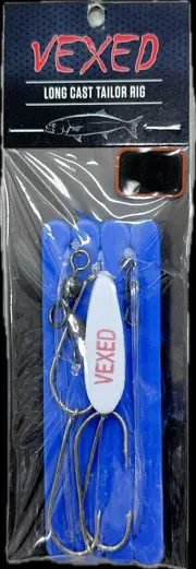 Vexed Long Cast Tailor Surf Fishing Pre Made Gang Hook Rig #6/0