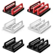Dual-Slot Adjustable Vertical Laptop Stand Space-Saving For MacBook Chromebook