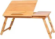 Laptop Desk,Laptop Bed Table Foldable Laptop Table Bed Desk Breakfast Serving Bed Tray Portable Mini Picnic Table & Lightweight Folds in Half w' Inner Storage Space