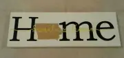Iowa "HOME SWEET HOME" white canvas indoor wall decor NEW