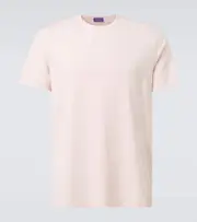 [Ralph Lauren Purple Label] Ralph Lauren Purple Label Cotton jersey T-shirt AU 96 pink