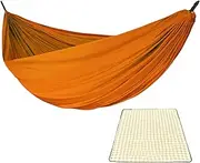 Camp Hammock,Portable Hammock for Double Single Camping | Picnic Blanket Included Comfortable Resting Bed, Quick Setup Hangable Equipment for Hiking, Backyard, Beach