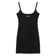 [Versace Underwear] Versace Underwear Logo-embroidered Tank Dress III NUMERIC BLACK