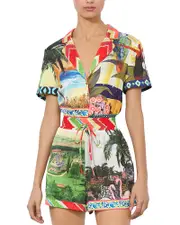 Alice and Olivia Leighton Pajama Romper