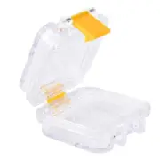 Clear Tooth Bath Box Case Dental False Teeth Storage Box With Hanging Net