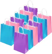 20 Pieces Kraft Paper Bags Party Favor Bags Craft Paper Bags with Handle for Bir