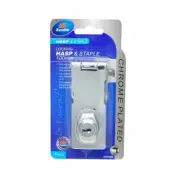 Zenith 100mm Chrome Plated Locking Hasp And Staple - WGA0090