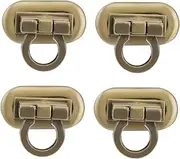 SEWACC 4pcs Metal Lock Practical Handbag Lock for Purses Suitcases and Travel Bags Durable Lightweight Design for Fashion Accessories and Replacement Needs