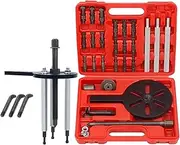 21PCS Bearing Disassembly Puller Removal Tool Separator Gear 3-jaw Hooks, 6 Sizes Puller Head Inner Hole Extractor, Wheel Hub Gear Ball Removal Tools Set