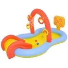 Pool Central 88.5" Red Inflatable Children's Interactive Water Play Center Slide