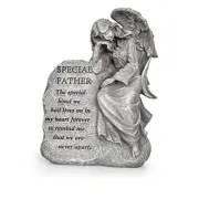 Garden Memorial Stone Angel - Cold-Cast Ceramic Graveyard Remembrance