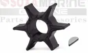 CEF 500323 Water Pump Impeller with Key for Yamaha Outboard Motor 688-44352-03