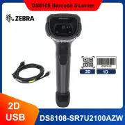 Zebra DS8108-SR7U2100AZW 1D 2D QR Code Handheld Barcode Scanner with USB Cable