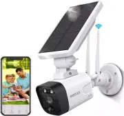 Solar Security Camera Outdoor Wireless Solar Powered Wireless Camera with Rechar