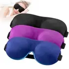 Sleep Mask for Side Sleeper Pack of 3 100% Light Blocking 3D Eye for Sleeping
