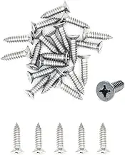500X NUZAMAS 2G*19 304 Stainless Steel Self-Tapping Screws Cross Flat Countersunk Head Miniature Wood Screw (ST2.2 * 19)