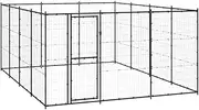 Powder Coated Steel Pet Kennel, Portable Yard Fence, Outdoor Exercise Pet Playpen for Large Medium Small Dogs, 330 x 440 x 180 cm