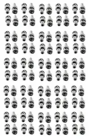 100 pcs BNC Male RCA Female Audio Connector for CCTV Security Camera DVR System