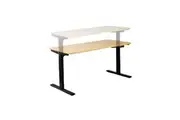 Lavery Electric Height Adjustable Office Desk - 150cm - Beech