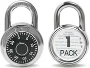 Lock 1 Pack Combination Lock Locker Lock for Gym and School Lockers Safe Combination Padlock Mini Combination Lock，Standard Dial Combination Lock