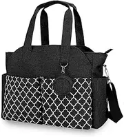Lmbabter Diaper Bag Tote with Changing Station Upgrade Multi-Function Baby Bag with Adjustable Shoulder Strap
